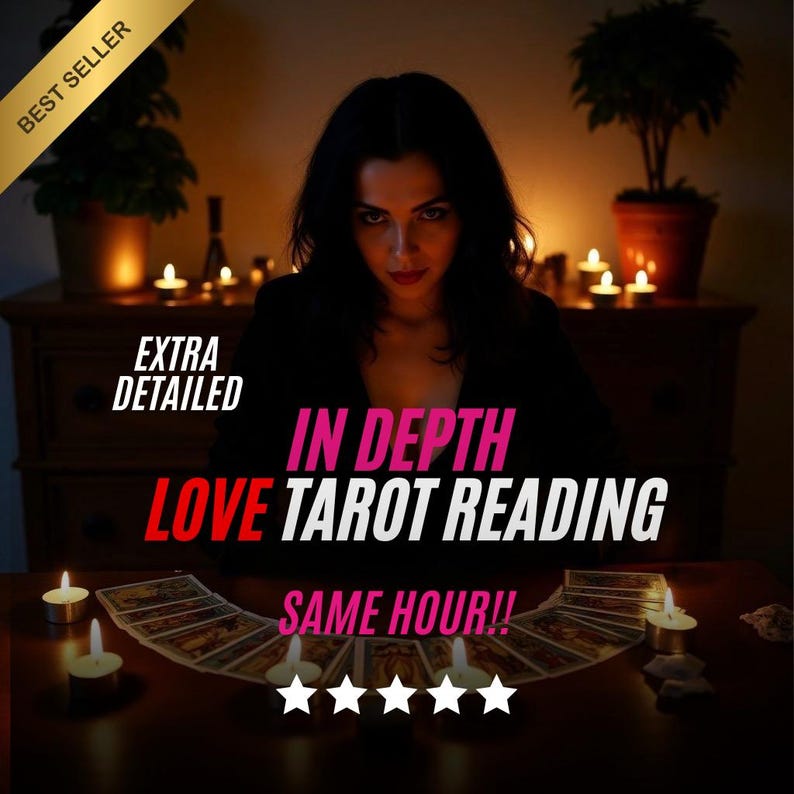 Same Hour In-Depth Love Reading, One-Question Psychic Insight, Personalized Emotional Guidance, Fast and Honest Answers, Tailored Love Insights, Accurate Predictions About Their Feelings and Intentions, Instant Clarity on Love Matters, Deep Tarot Revelation, Immediate Psychic Support, Expert-Level Intuitive Insights into the Heart.