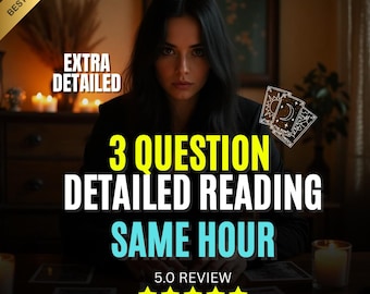 Same Hour 3 Question Tarot Reading | Fast, Accurate Psychic Insight on Love, Career & Future | Detailed Same Hour Tarot Reading
