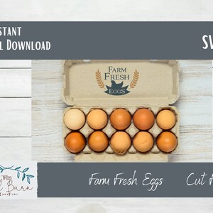 Farm Fresh Eggs SVG cutting file