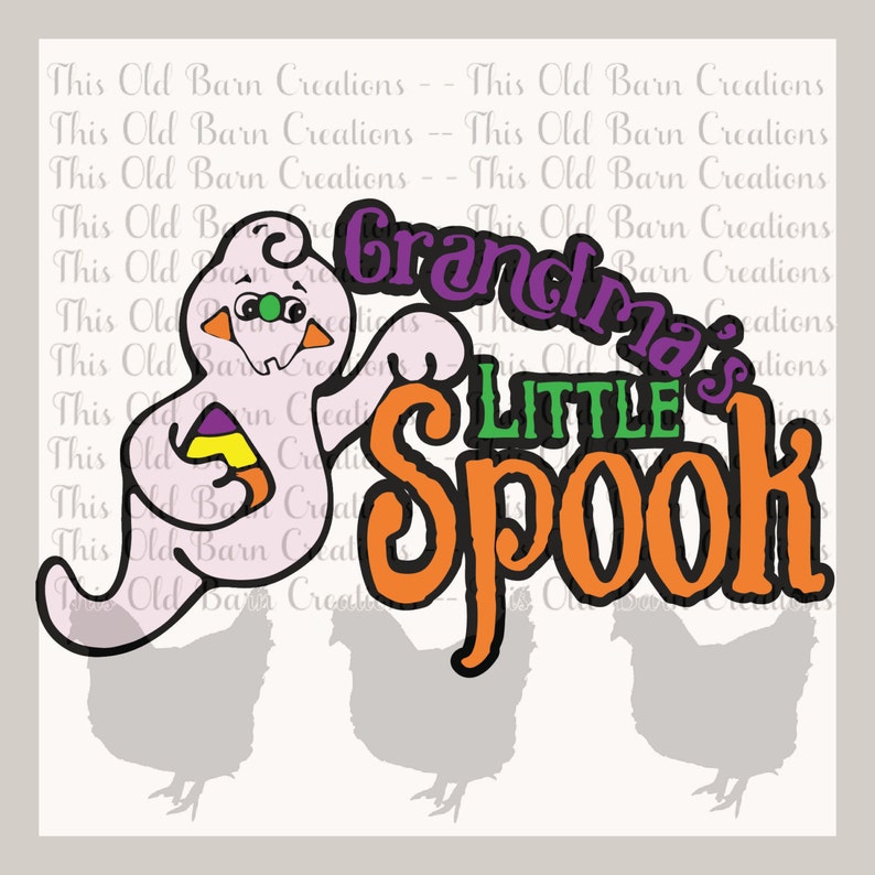 Download Grandma's Little Spook SVG PNG JPG layered Cutting File | Etsy