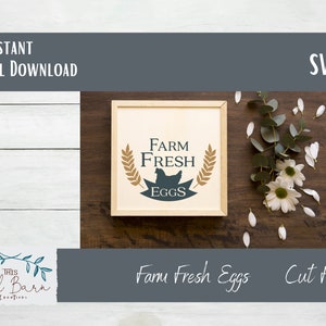 Farm Fresh Eggs SVG cutting file