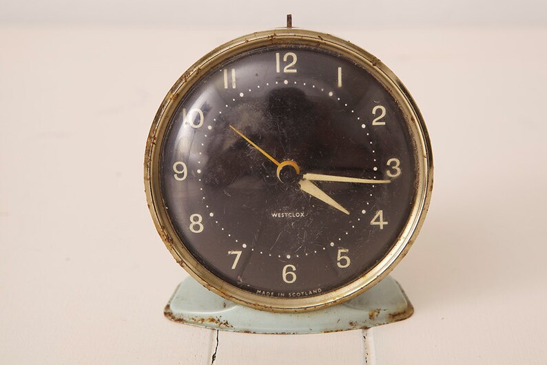 Westclox Alarm Clock Made in Scotland Etsy