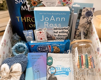Caja de regalo para amantes de los libros: Kit acogedor para la lectura y el autocuidado.