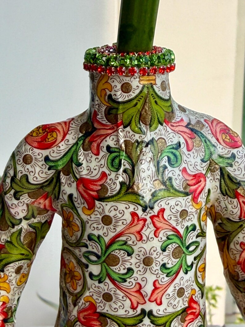 Hand Made Paper Mache With Florentina Style Italian Paper Standing Body ...