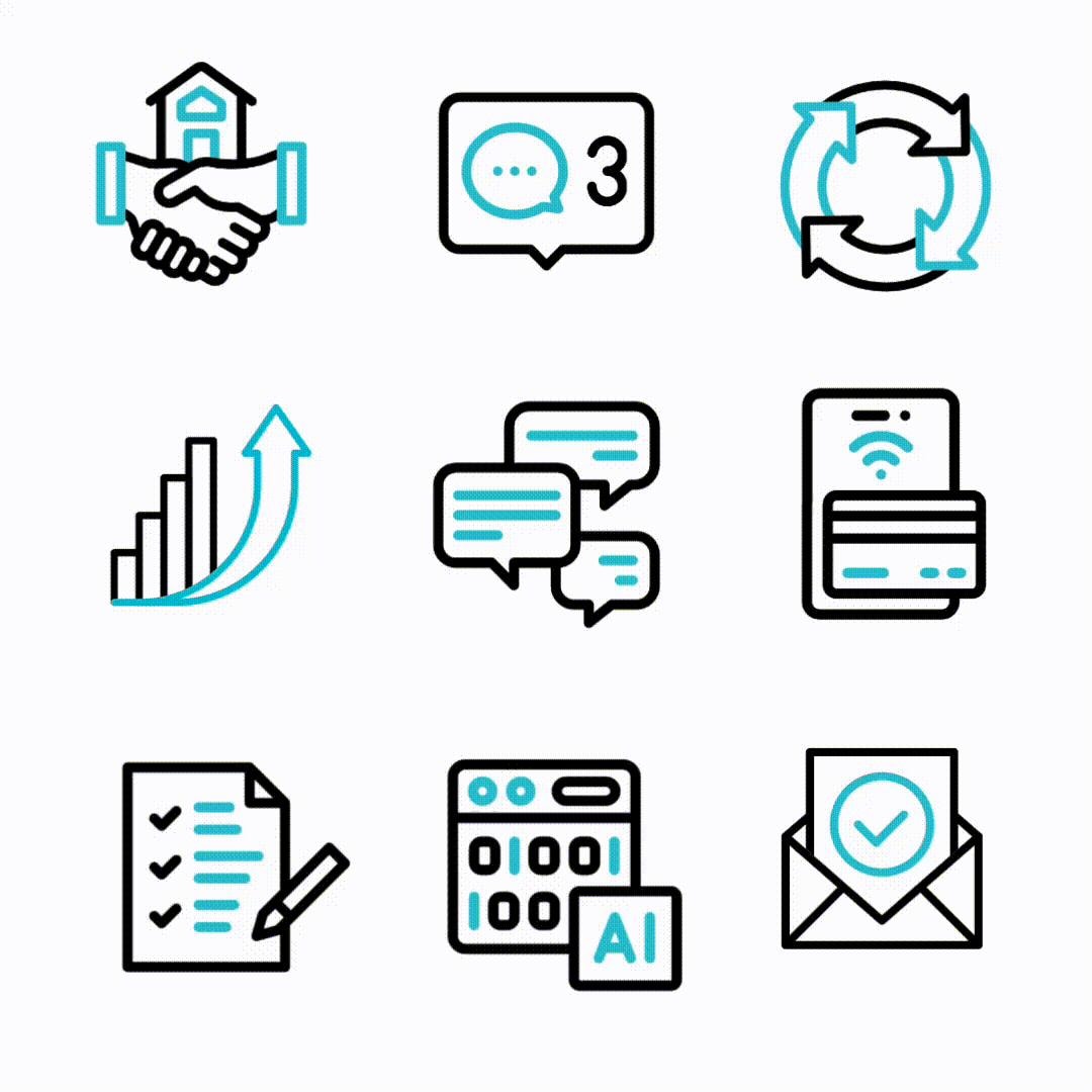 Bundle Animated Icons Basic Accent Outline for Web and Mobile Animated ...