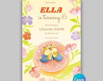 Zootopia Birthday Invitation Template: Editable Digital Card
