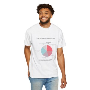 We zijn statistisch genaaid T-shirt | Grappig T-shirt met cirkeldiagram, overweldigende humor voor neurodivergente volwassenen