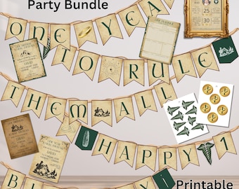 One Year to Rule Them All Birthday Party Bundle (Digital Download)