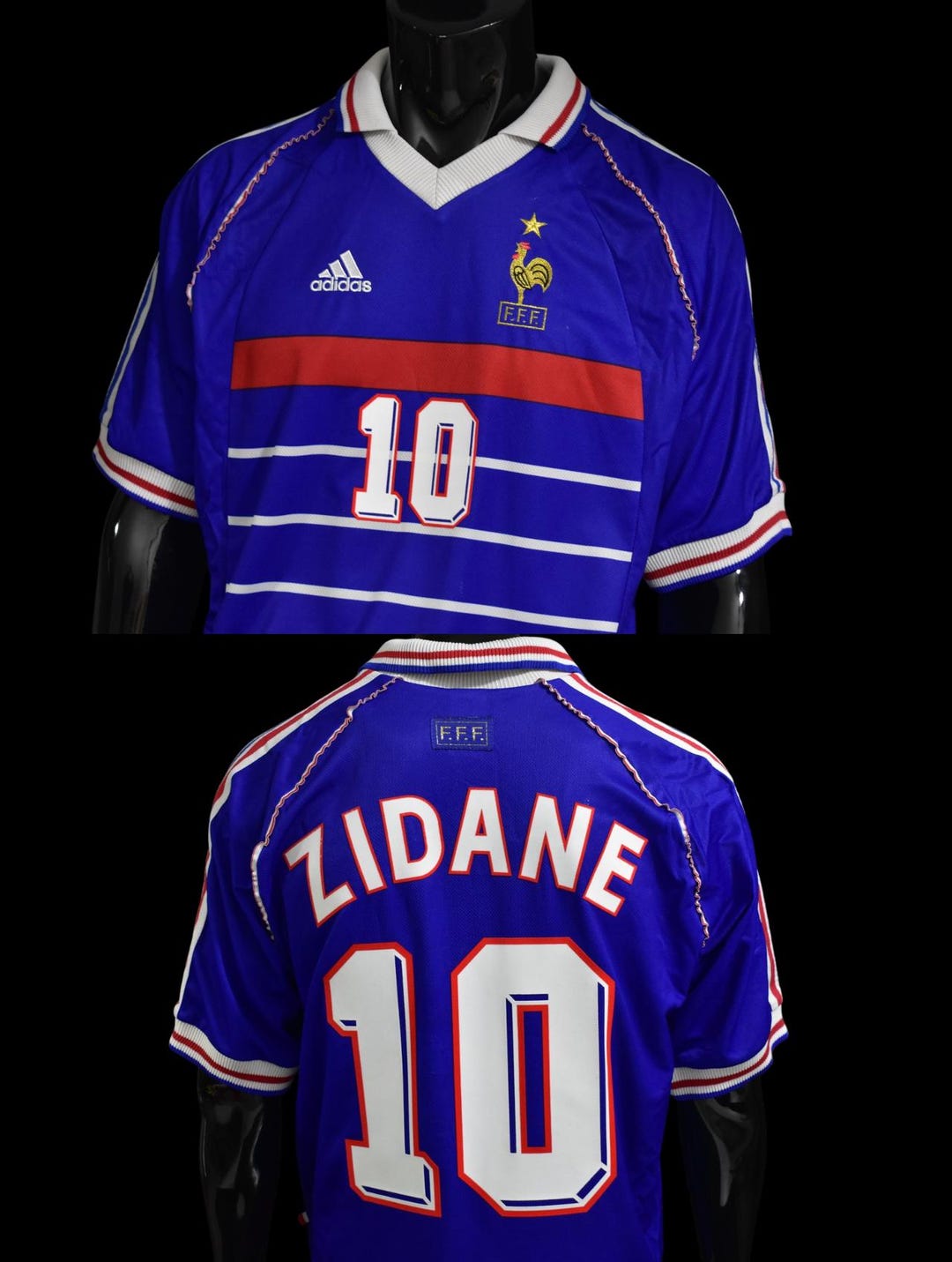 【９８フランスW杯モデル】FFF フランス代表 １９９８（H）アディダス Adidas Tricolore Equipment FIFA World Cup 1998 France Match