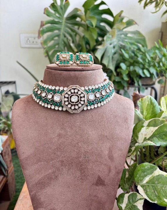 Green Necklace Deepika Padukone Jewellery Online Deepika Emerald