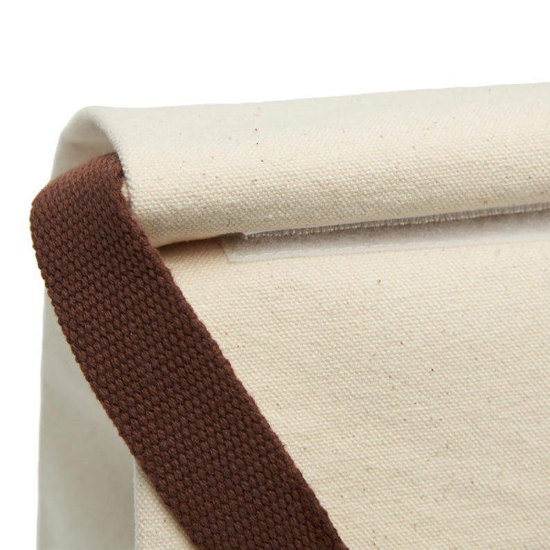 Canvas Lunch Bag, Gift For Mom, Gift For Her - Stylish Lunch Tote, Reusable Lunch Sack, Eco-Friendly Lunch Box, Food Storage Bag image 4