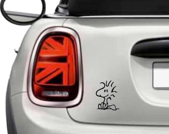 2x Snoopy Woodstock Sticker Decal 8 cm Logo Die Cut Notebook Laptop Auto Car