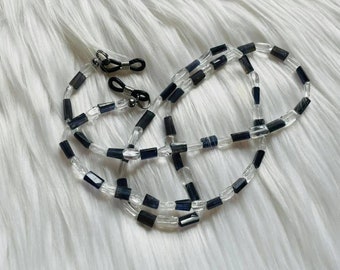Eyeglass Chains in Iolite and Crystal Quartz