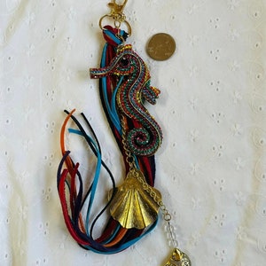 Seahorse Deerskin Dangle