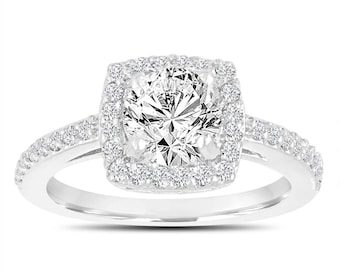 0.75センターカラット、GIA認定エメラルドカットダイヤモンドリング