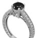 Jeff reviewed Black & White Diamond Engagement Ring, Vintage Engagement Ring, 14k White Gold Antique Style 1.20 Carat Certified Pave Set HandMade