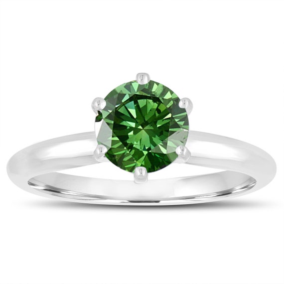 1 carat sale green diamond