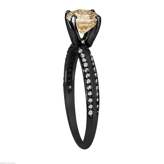 8.12 Ct. Fancy Cognac Brown Cushion Cut Diamond Engagement Ring set in –  Liori Diamonds