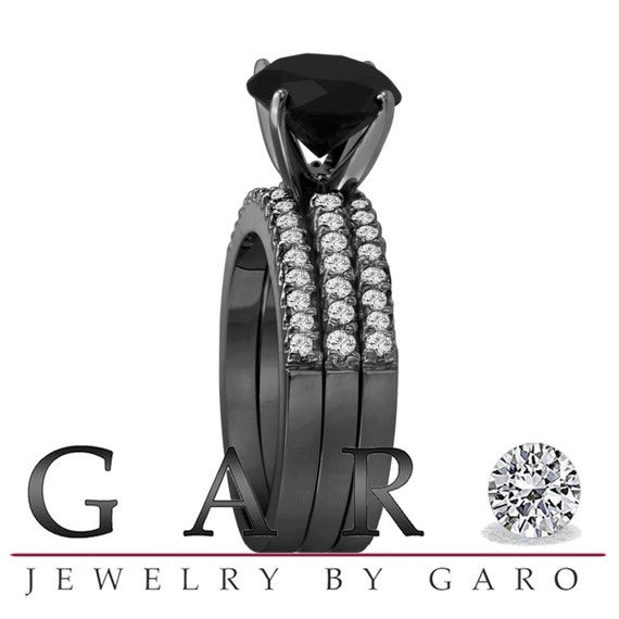 Jeulia black diamond rings top