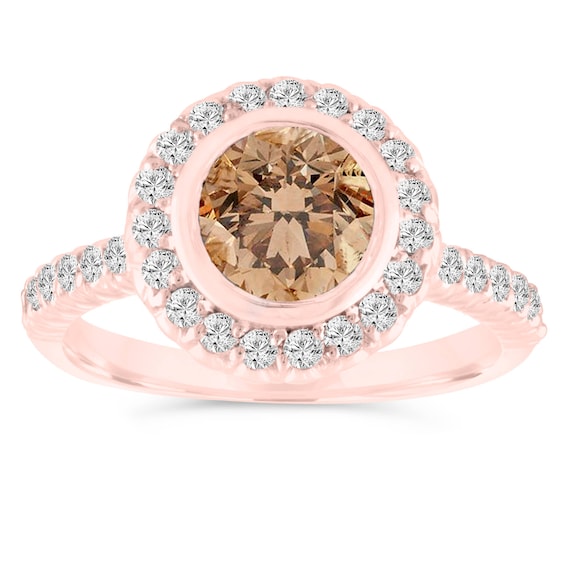 NUTS　Briesta Champagne Diamond NUTS Briesta Champagne Diamond 1 CT. T.W. Champagne and White