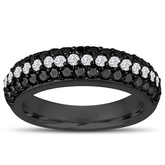 Black diamond wedding band deals