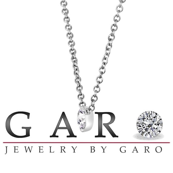 D Color Internally Flawless Diamond Pendant Necklace Platinum