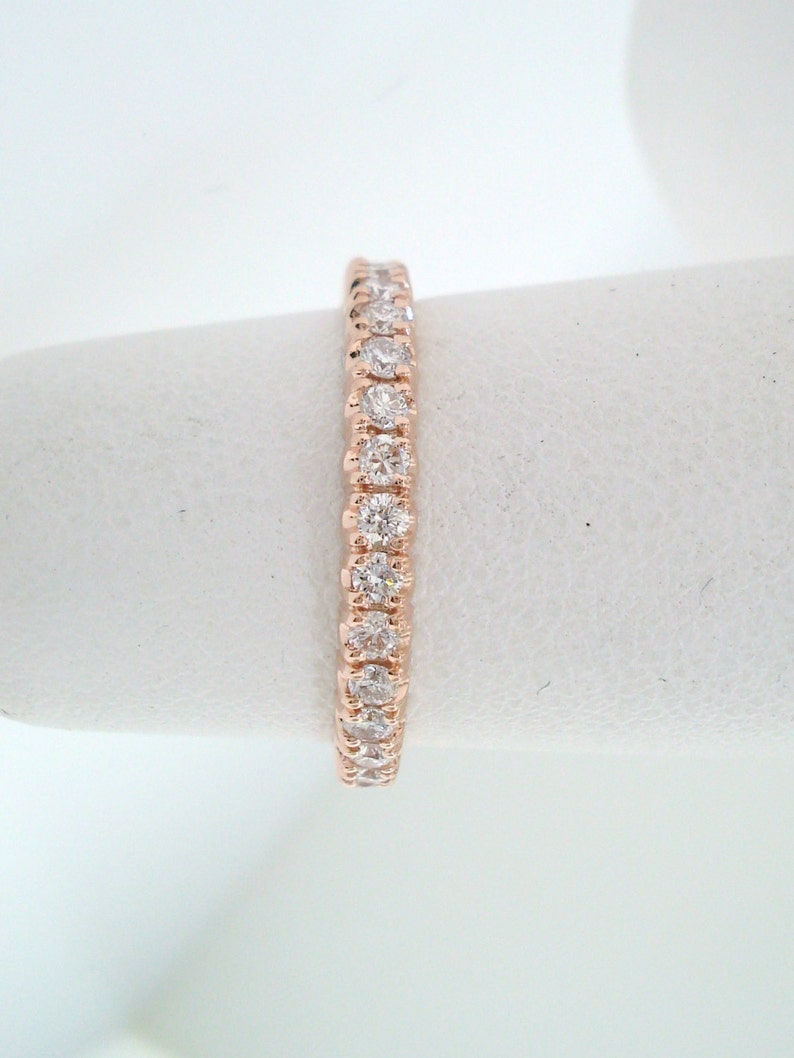 Diamond Eternity Wedding Band Stackable Anniversary Ring Etsy