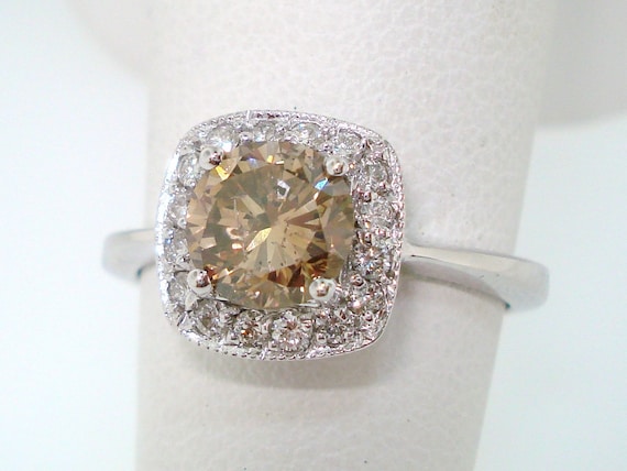 Ring 14K Gold with 1.00 ct Natural Fancy Brown Diamond - PS Auction - We  value the future - Largest in net auctions