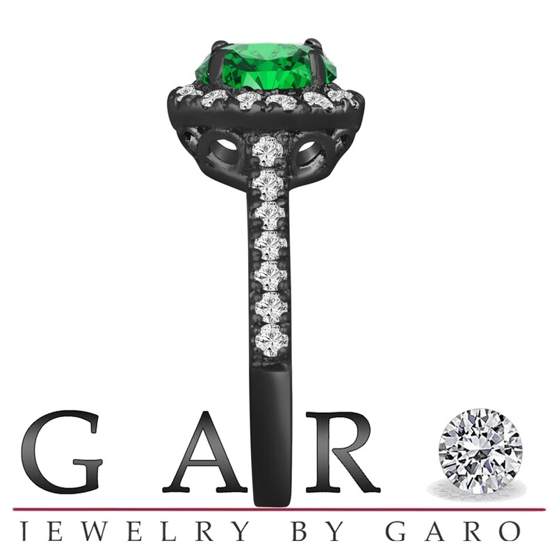 Vintage Engagement Ring Green Diamond Engagement Ring Fancy Etsy