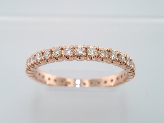 Diamond Eternity Wedding Band Stackable Anniversary Ring - Etsy