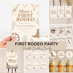 Shop Matching My First Rodeo Birthday Items in My Shop