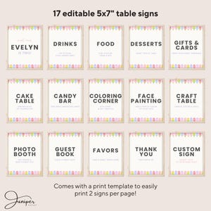 Editable Popsicle Table Signs Template, Pastel Ice Cream Custom Sign, Popsicle Welcome Sign, Ice Cream Birthday Sign, Summer Party Decor