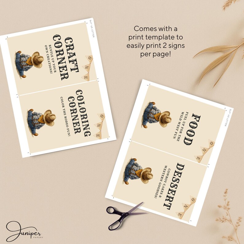 Editable First Rodeo Table Signs Template, Western Custom Sign, Cowboy ...