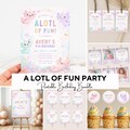 Editable A Lotl of Fun Birthday Party Decor, Axolotl Birthday Party Bundle, Kids Under The Sea Birthday Set, Ocean Animal Birthday Templates product logo