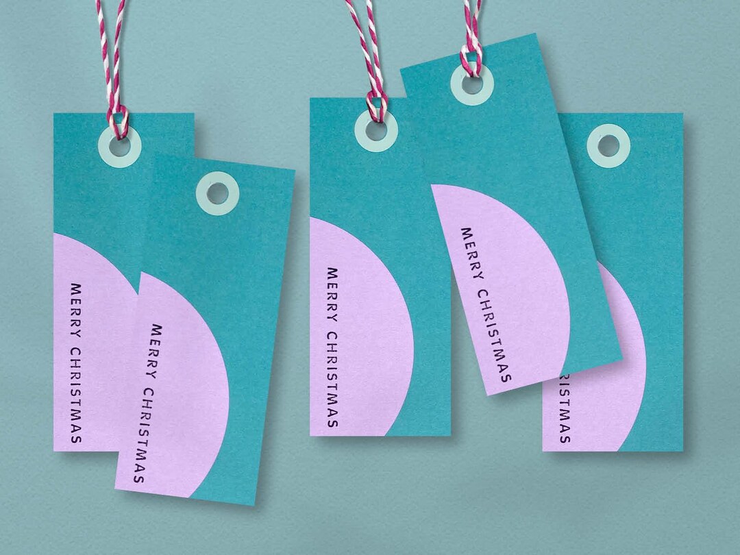 Set of 5 *MERRY CHRISTMAS* Gift Tags | Cool Labels | Christmas Gift ...