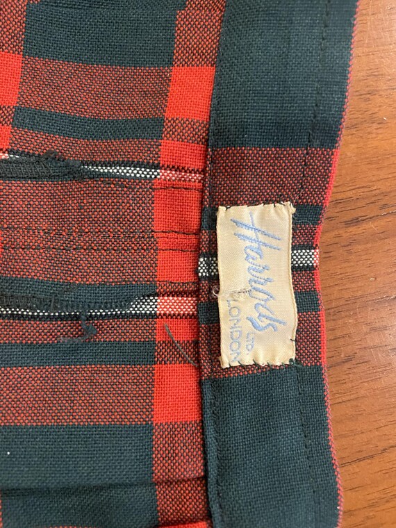 Vintage 1940s–1950s Harrods Tartan Culottes - image 4