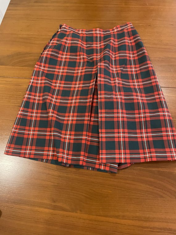 Vintage 1940s–1950s Harrods Tartan Culottes - image 2