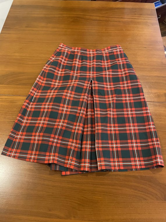 Vintage 1940s–1950s Harrods Tartan Culottes - image 1