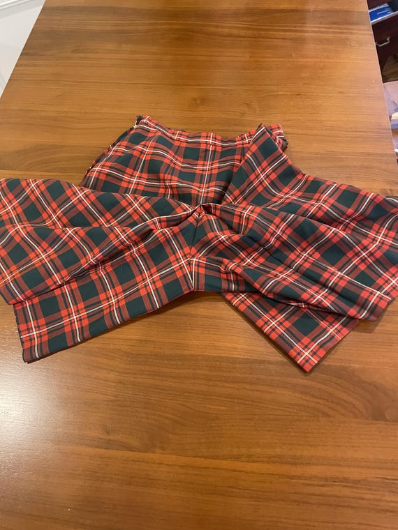 Vintage 1940s–1950s Harrods Tartan Culottes - image 3