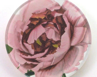 Victoria Fischetti Handmade Decoupage - 5" Peony Coaster