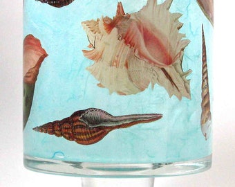 Victoria Fischetti Handmade Decoupage Seashell Cachepot - Signed by Artist