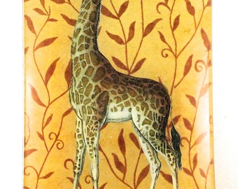 Victoria Fischetti Handmade Decoupage Giraffe Tray