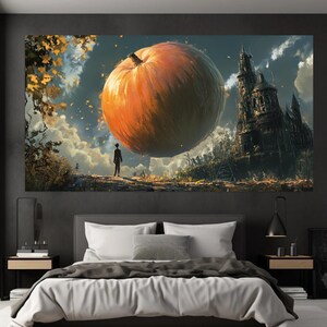 Canvastavla med jättelika pumpaslott från Fantasy bild 7
