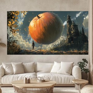 Canvastavla med jättelika pumpaslott från Fantasy bild 5