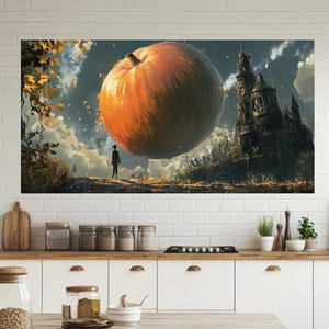 Canvastavla med jättelika pumpaslott från Fantasy bild 8