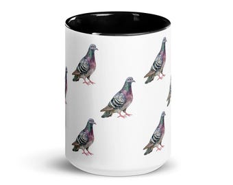 Retro Pigeon Mug – Whimsical Gift for Book & Fantasy Lovers (15oz)