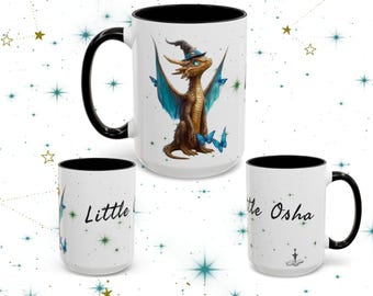 Romantasy Dragon Coffee Mug, 15oz Whimsical Fantasy Gift