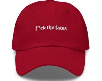 F the Fates Embroidered Baseball Cap, Bookish Dad Hat