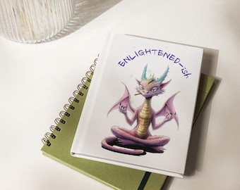 Enlightened-ish Journal, Aesthetic Lined Notebook for Writers, Witches, Book Lovers, 150 Pages, Tearable Sheets