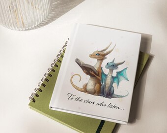 Dragon Journal, Romantasy Lined Notebook for Writers (150 Pages)